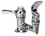 Double Bubbler and Lever Valve, 1/4" Supply